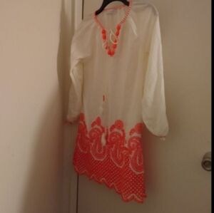 Christophe Sauvat Embroidered Boho Dress